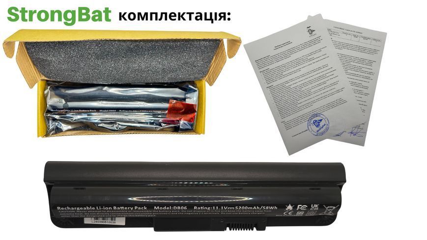 Батарея DB06XL (HSTNN-UB6P) для HP ProBook 11 G1, ProBook 11 G2 11.1V 5200mAh 58Wh HP/DB06-5200 фото