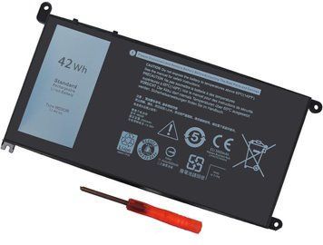 Батарея WDX0R (3CRH3) для DELL Inspiron 5378, 5565, 5770, 7560 11.4V 3680mAh 42Wh DE/WDX0R фото