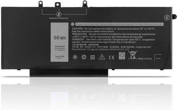 Батарея GJKNX (GD1JP) для DELL Latitude 5480, 5490, 5580, 5590 7.6V 68Wh DE/GJKNX фото