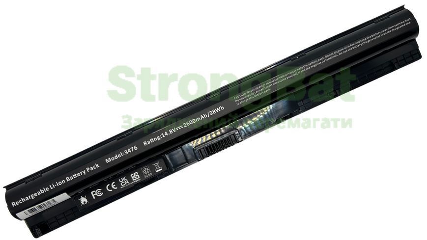 Батарея M5Y1K (GXVJ3) для Dell Inspiron 3451, 3476, 3552, 5558, 14.8V 2600mAh DE/3476-2600 фото